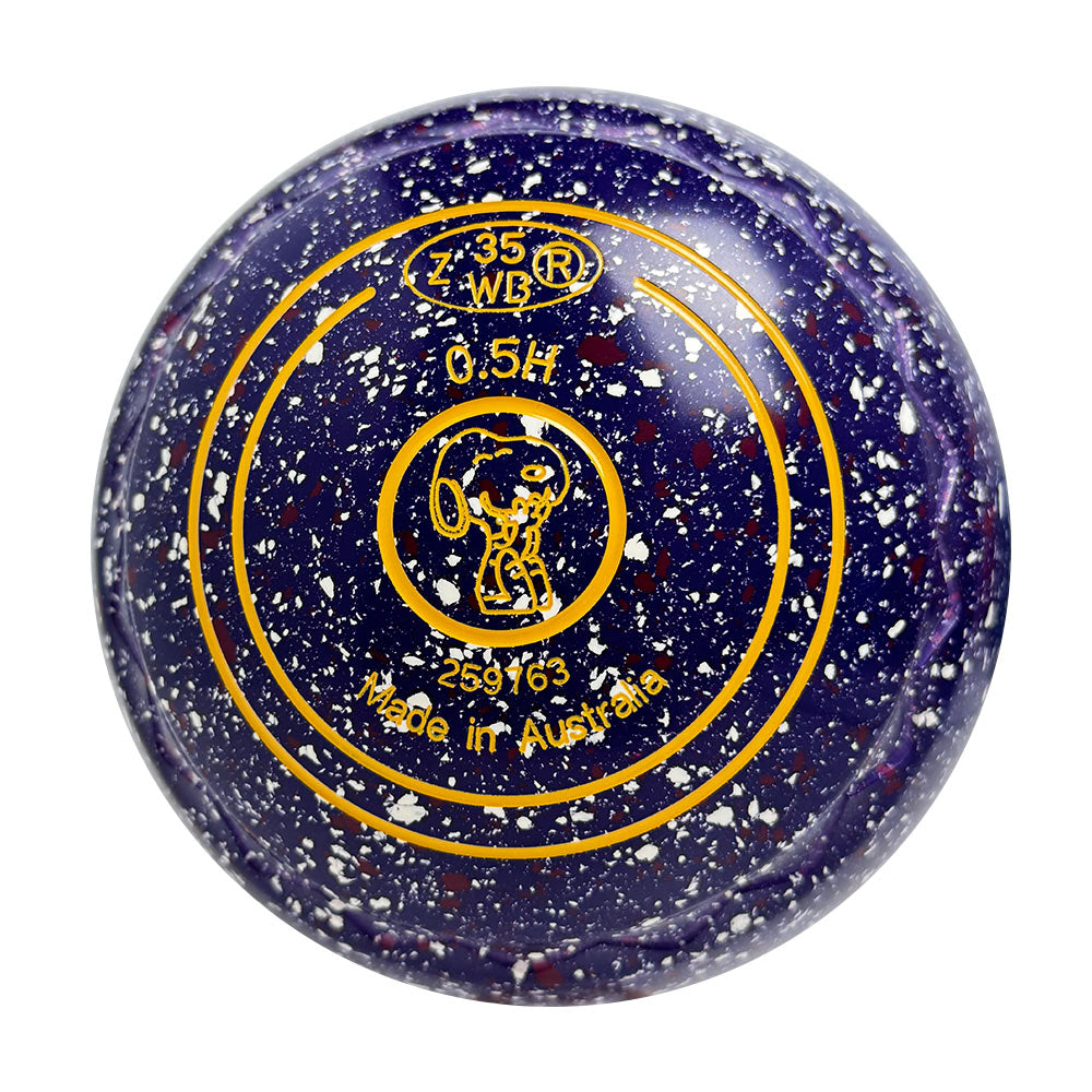Aero Optima Lawn Bowls 0.5 Heavy Z-Scoop Purple Haze - 259763