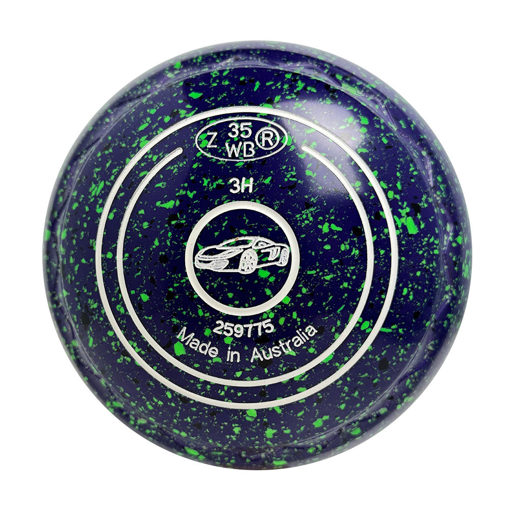 Aero Optima Lawn Bowls 3 Heavy Z-Scoop Blueberry - 259775