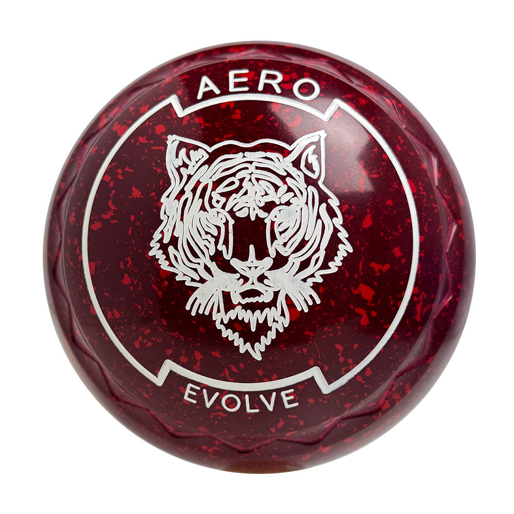Aero Evolve Lawn Bowls 4 Heavy Z-Scoop Maroon Red - 259855