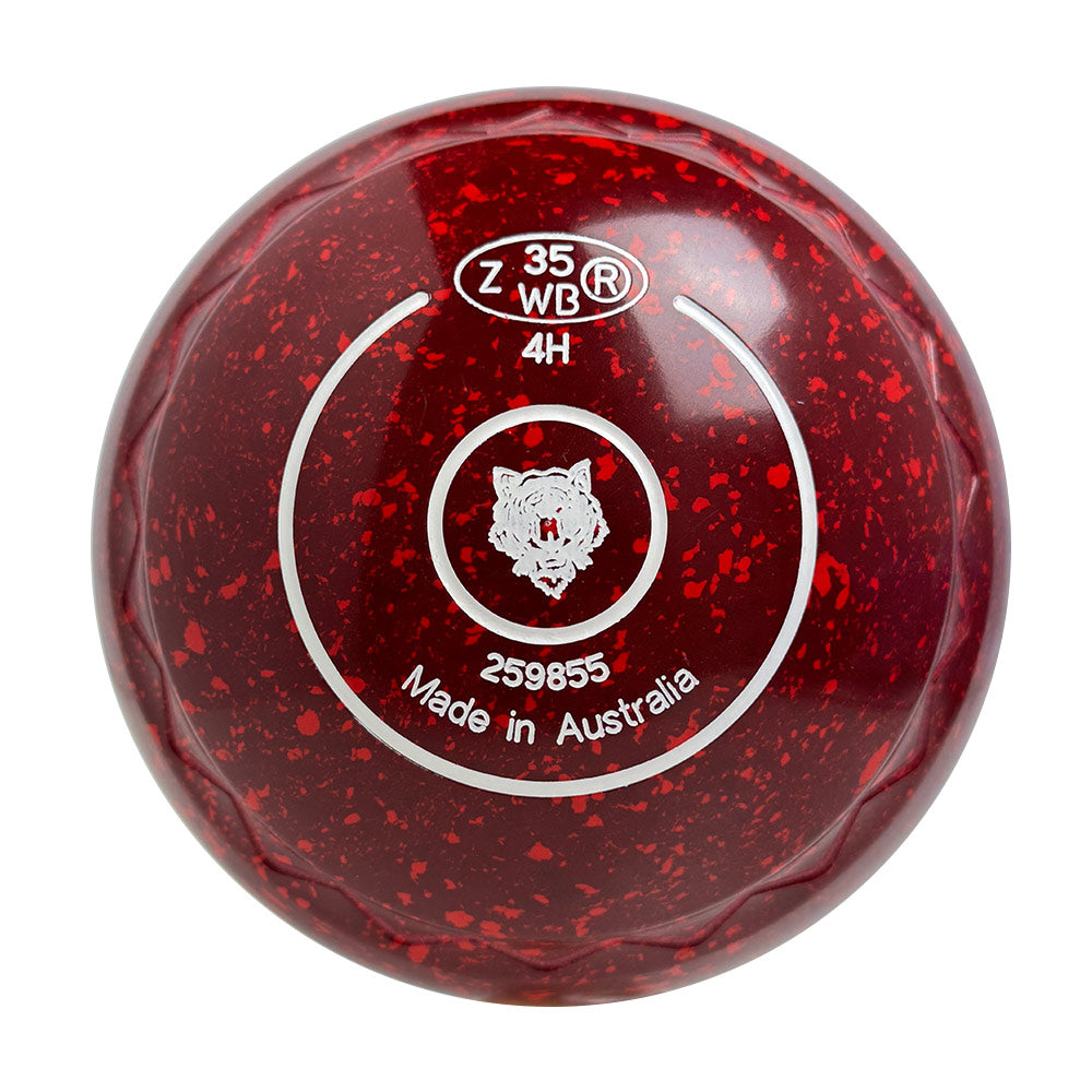 Aero Evolve Lawn Bowls 4 Heavy Z-Scoop Maroon Red - 259855