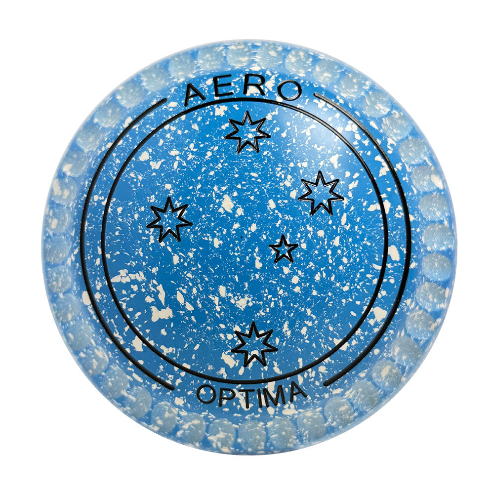 Aero Optima Lawn Bowls 3.5 Heavy Enhance Grip Azure - 260219
