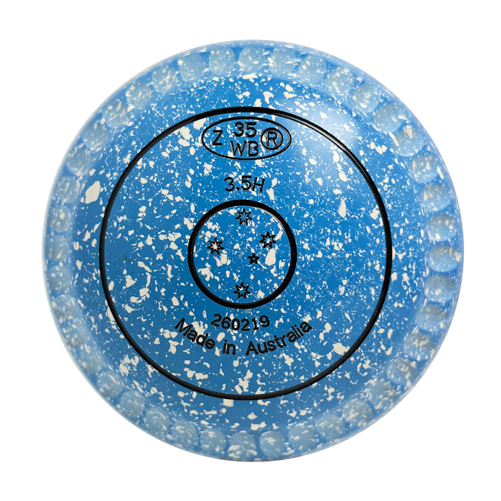 Aero Optima Lawn Bowls 3.5 Heavy Enhance Grip Azure - 260219