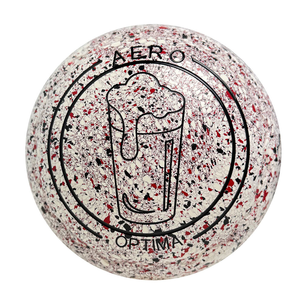 Aero Optima Lawn Bowls 4 Heavy Z-Scoop Snow - 260261