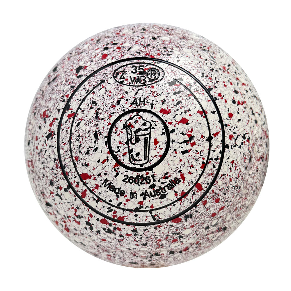 Aero Optima Lawn Bowls 4 Heavy Z-Scoop Snow - 260261