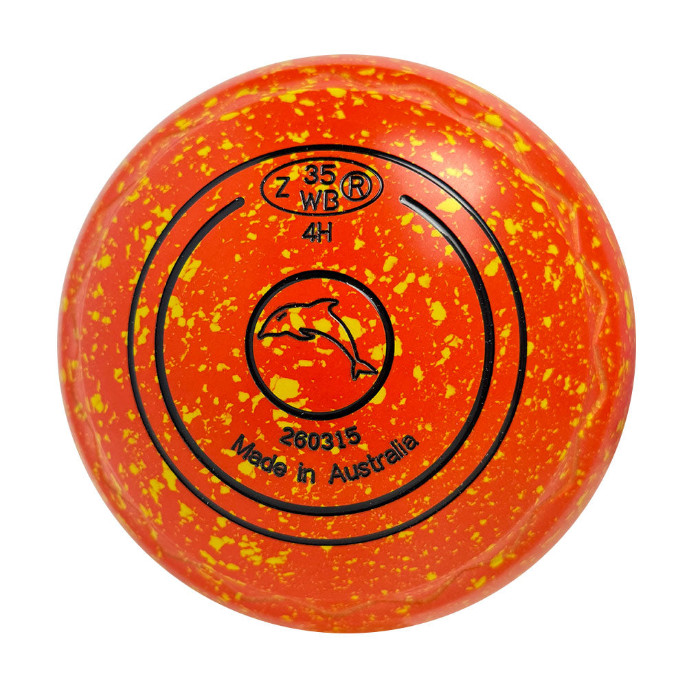 Aero Dynamic Lawn Bowls 4 Heavy Z-Scoop Nectarine - 260315