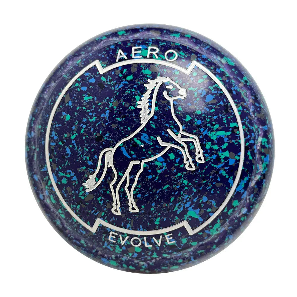 Aero Evolve Lawn Bowls 2 Heavy Z-Scoop Purple Sky - 261533 Aero Bowls