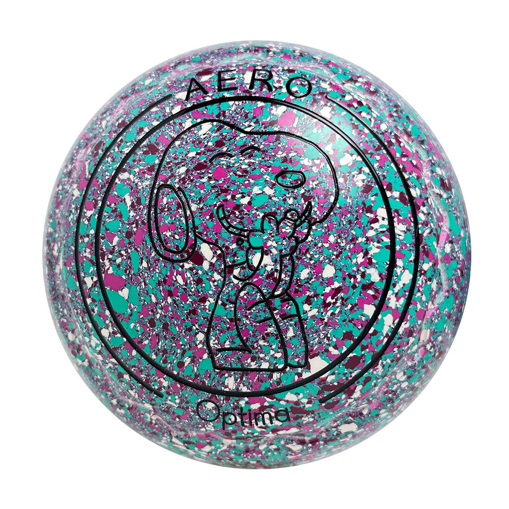 Aero Optima Lawn Bowls 1 Heavy Z-Scoop Confetti - 261563