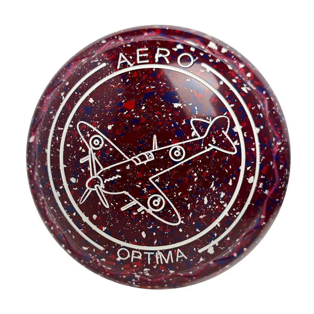 Aero Optima Lawn Bowls 4 Heavy Z-Scoop Lava - 261579 Aero Bowls