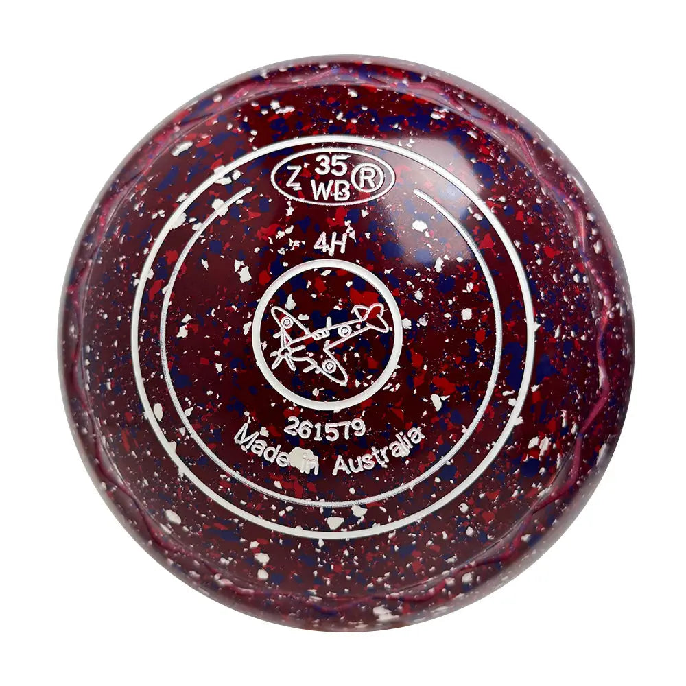 Aero Optima Lawn Bowls 4 Heavy Z-Scoop Lava - 261579 Aero Bowls