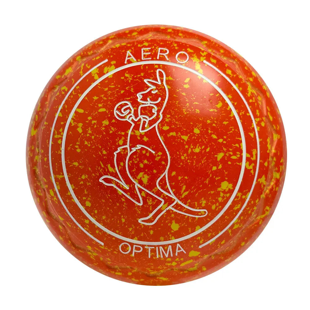Aero Optima Lawn Bowls 1.5 Heavy Z-Scoop Nectarine - 261621 Aero Bowls