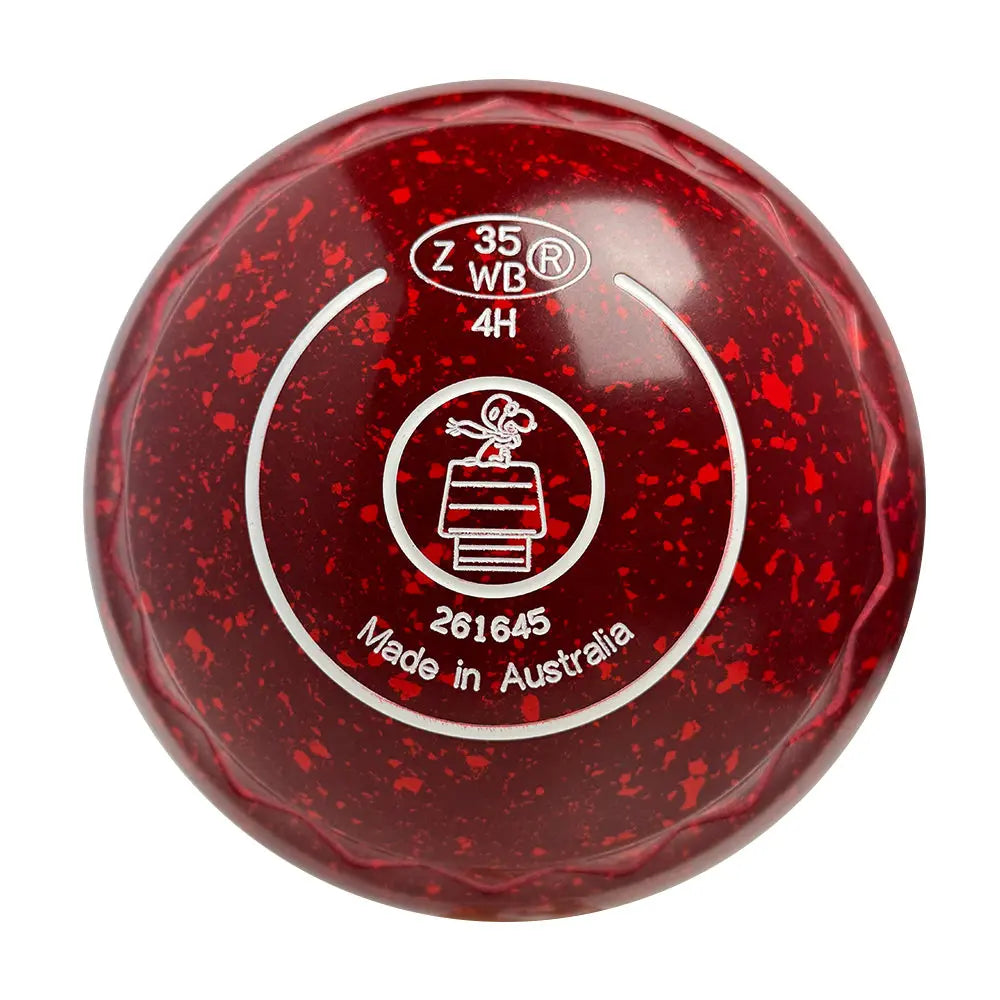 Aero Evolve Lawn Bowls 4 Heavy Z-Scoop Maroon Red - 261645 Aero Bowls
