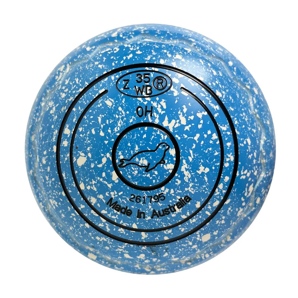 Aero Optima Lawn Bowls 0 Heavy Z-Scoop Azure - 261795