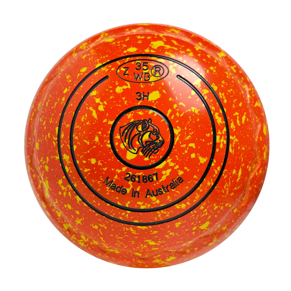 Aero Optima Lawn Bowls 3 Heavy Z-Scoop Nectarine - 261867
