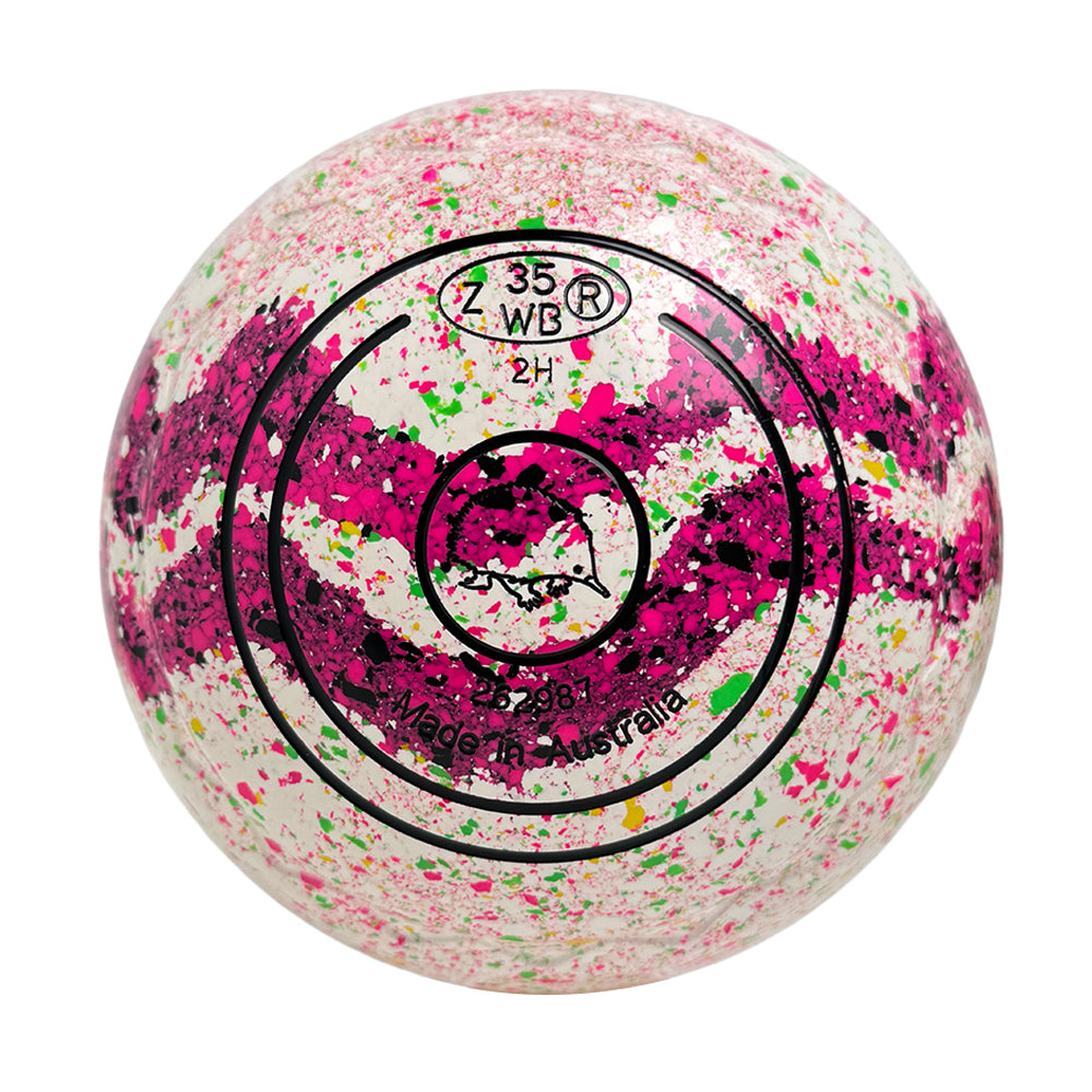 Aero Dynamic Lawn Bowls 2 Heavy Z-Scoop Orchid/Fuschia Swirl - 262987