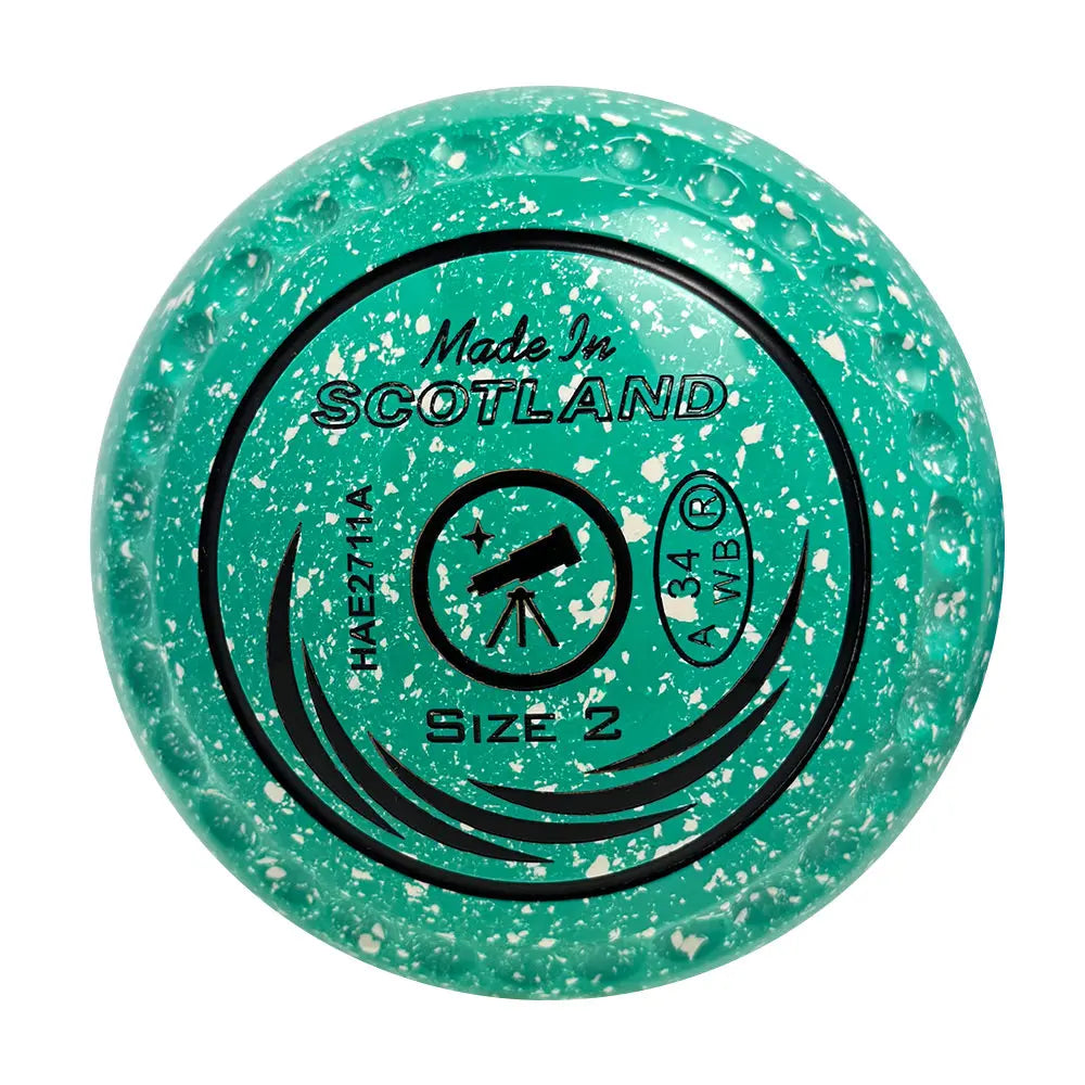 Taylor SRV Lawn Bowls Size 2 Heavy Gripped Mint/White -HAE2711A