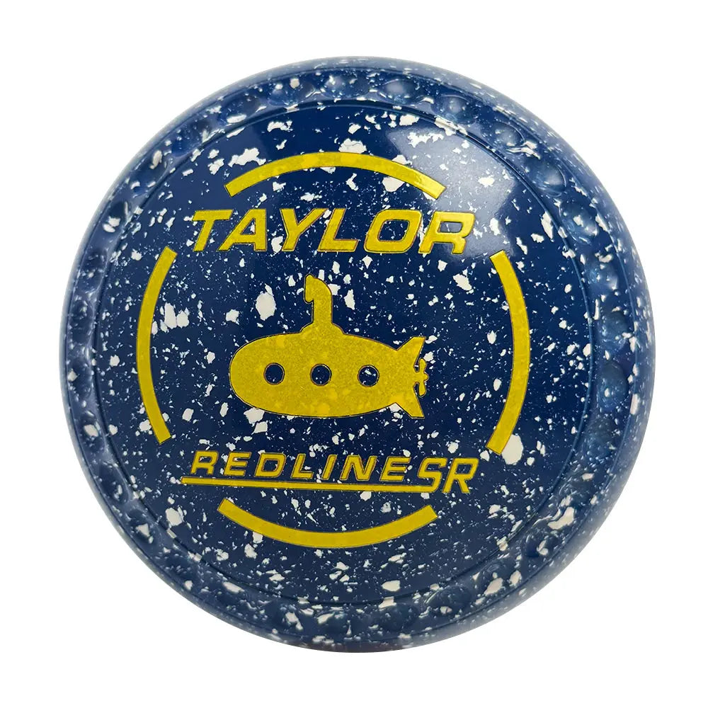 Taylor SR Lawn Bowls Size 2 Heavy Gripped Blue/White - HAE2716A Taylor