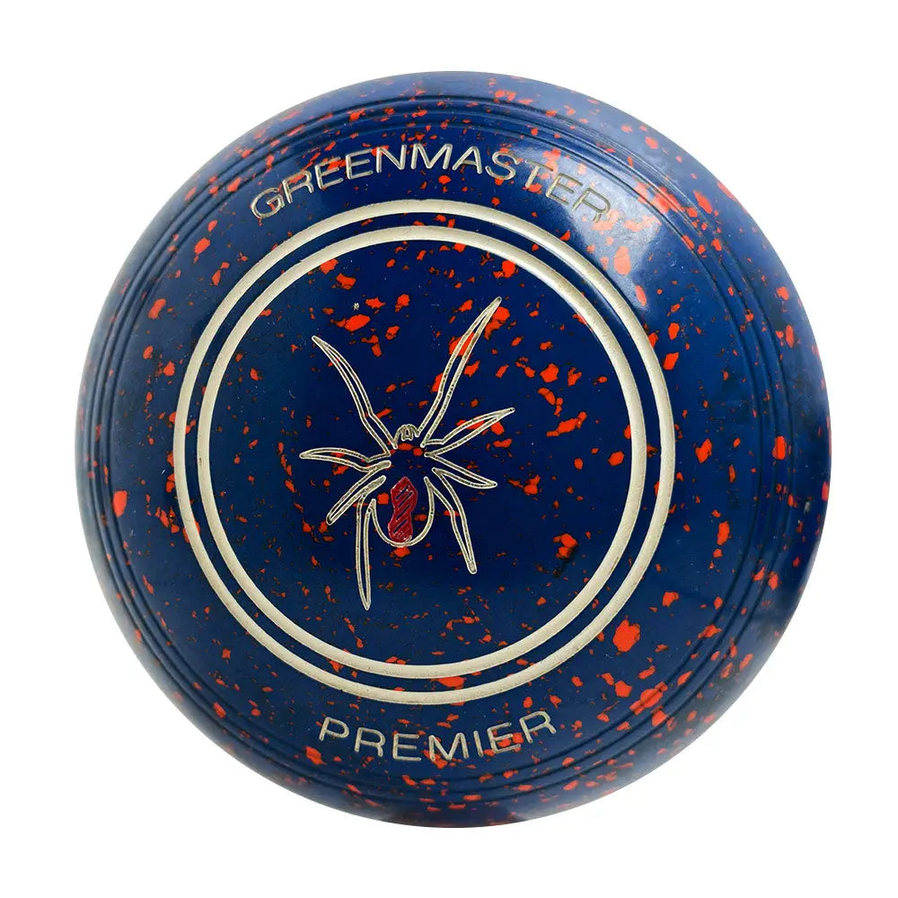 Greenmaster (Pre-Owned) Premier Lawn Bowls Size 4 Heavy Non-Gripped - Blue/Orange - AA502863A - Bowls City