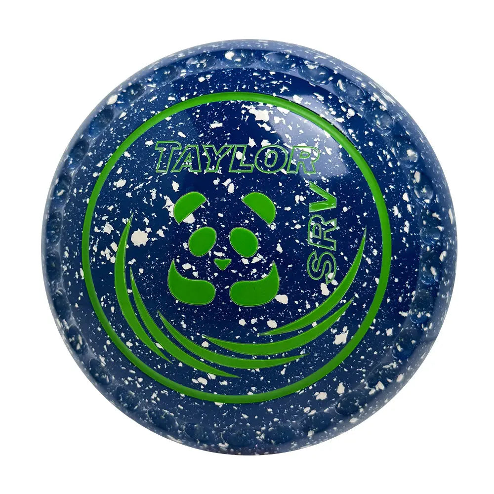Taylor SRV Lawn Bowls Size 1 Heavy Gripped Blue/White - HAD2900A