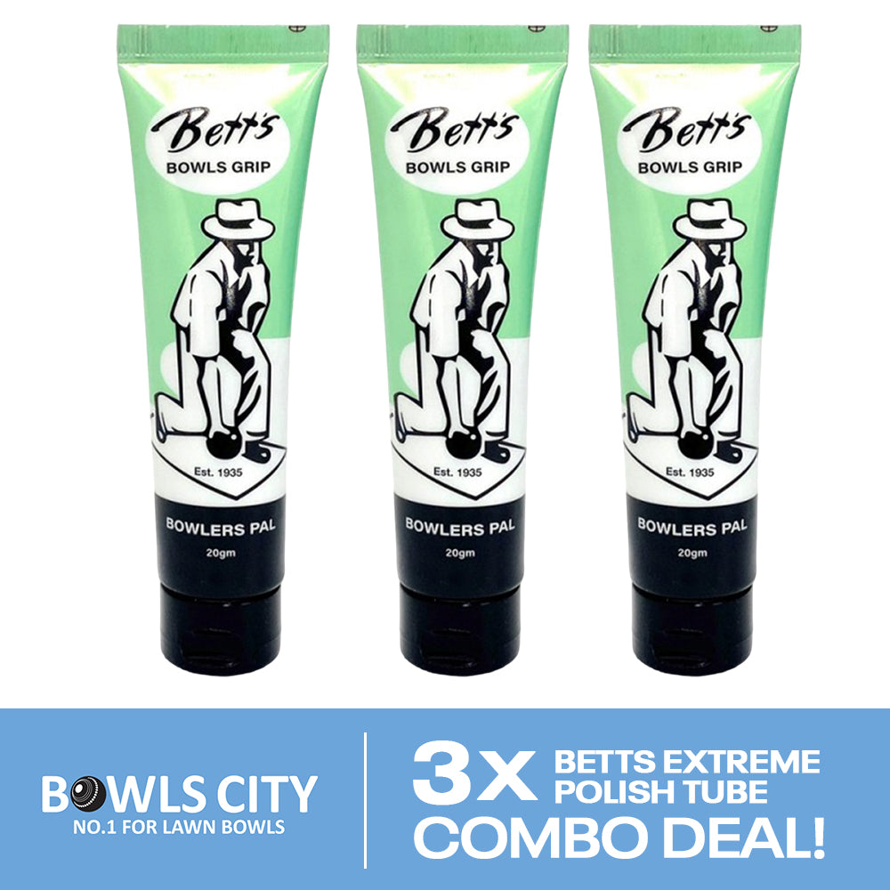 Betts Lawn Bowls Best Sports Grip Polish Tube - 3 Tube Value Pack