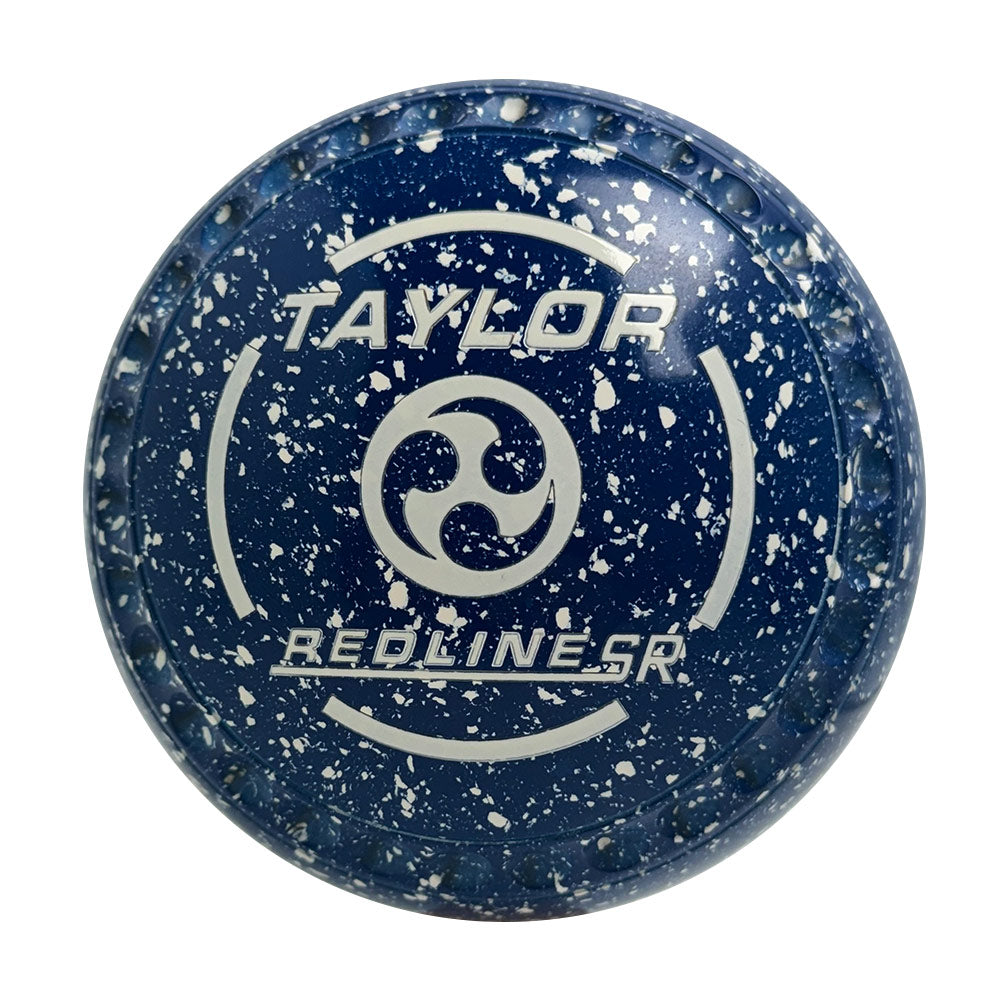 Taylor SR Lawn Bowls Size 4 Heavy Gripped Blue/White - HAD3082NZ