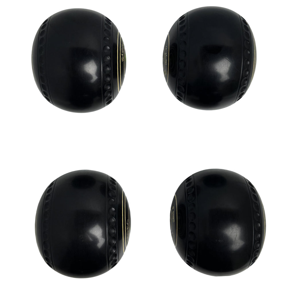 Taylor (Pre-Owned) Vector VS Lawn Bowls Size 3 Heavy Gripped - Black HH203361 Taylor