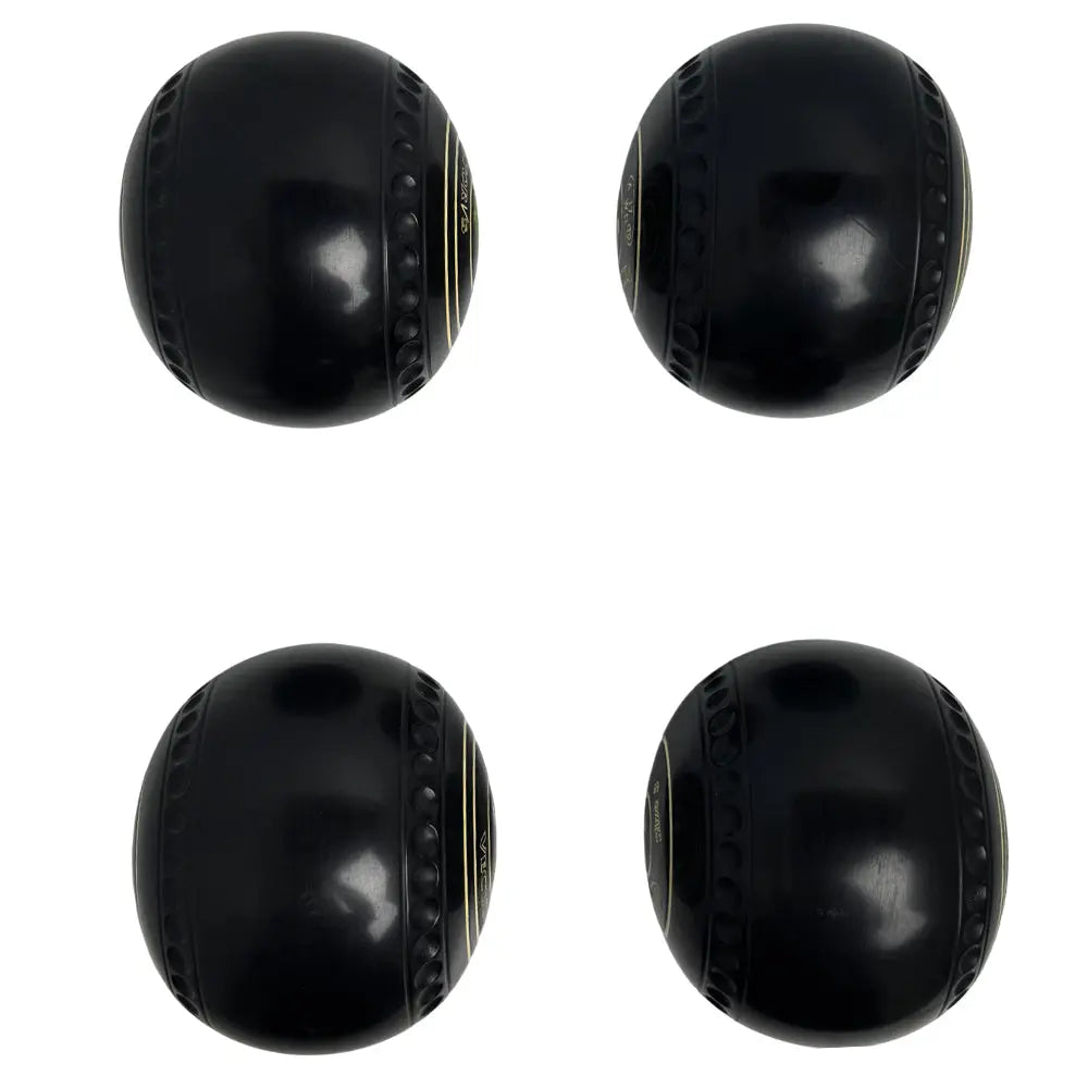 Taylor (Pre-Owned) Vector VS Lawn Bowls Size 3 Heavy Gripped - Black HH203361 Taylor