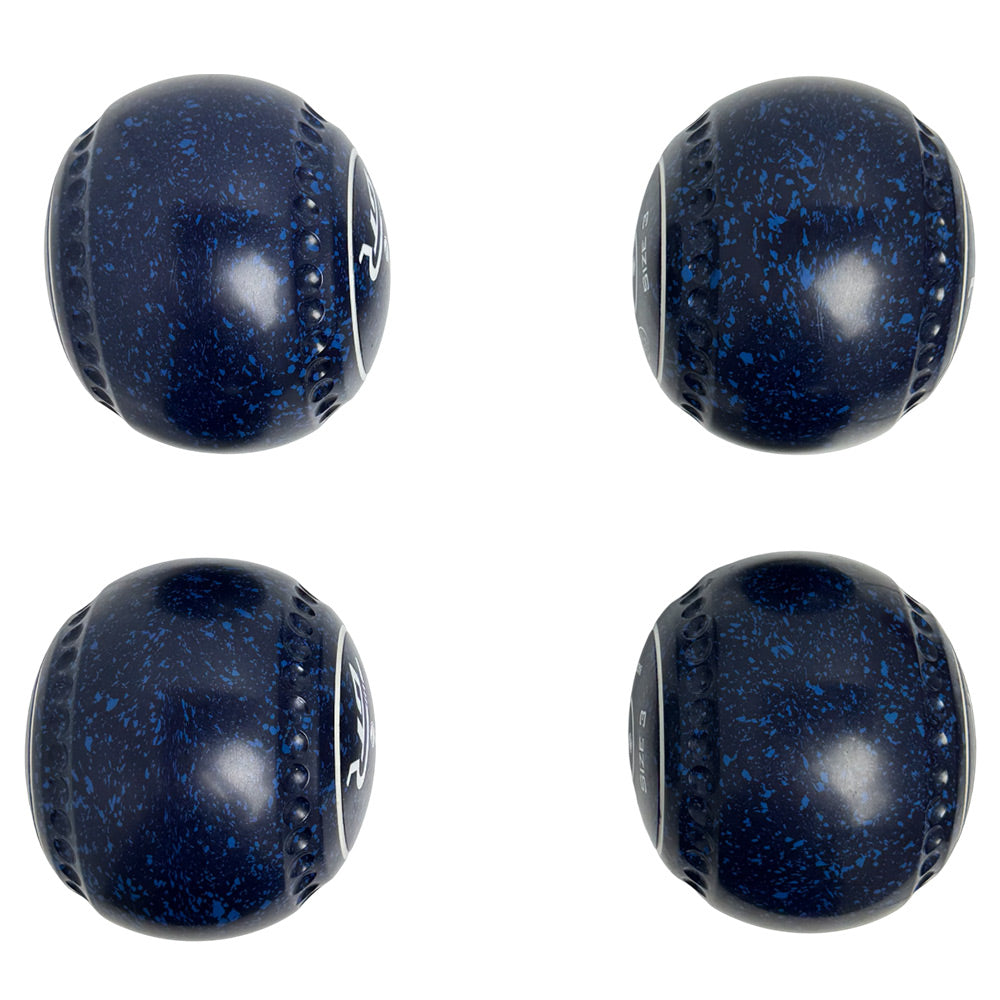Taylor (Pre-Owned) GTR Lawn Bowls Size 3 Heavy Gripped - Blue Speckle HAD3775A