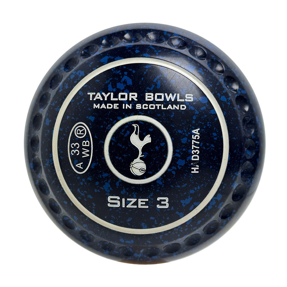 Taylor (Pre-Owned) GTR Lawn Bowls Size 3 Heavy Gripped - Blue Speckle HAD3775A