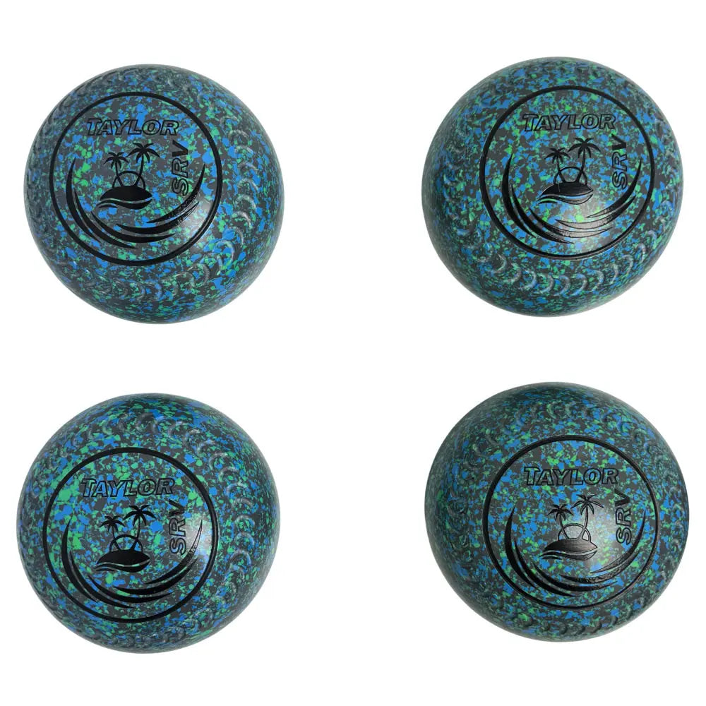 Taylor (Pre-Owned) SRV Lawn Bowls 3 Heavy Gripped Grey/Blue - HYL504014A - Bowls City