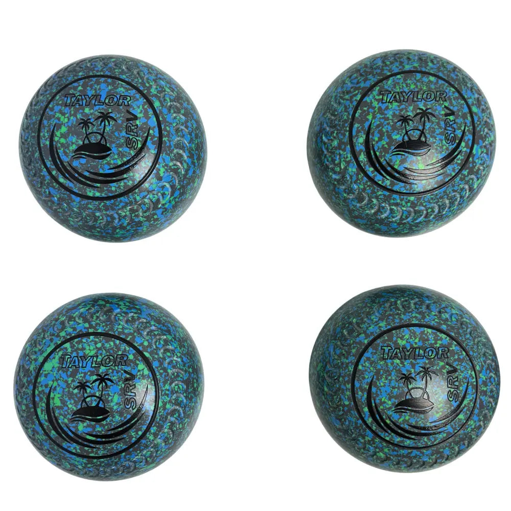 Taylor (Pre-Owned) SRV Lawn Bowls 3 Heavy Gripped Grey/Blue - HYL504014A - Bowls City