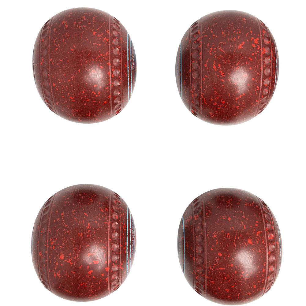 Taylor (Pre-Owned) Redline Lawn Bowls Size 4 Heavy Gripped Maroon/Red - HH184035