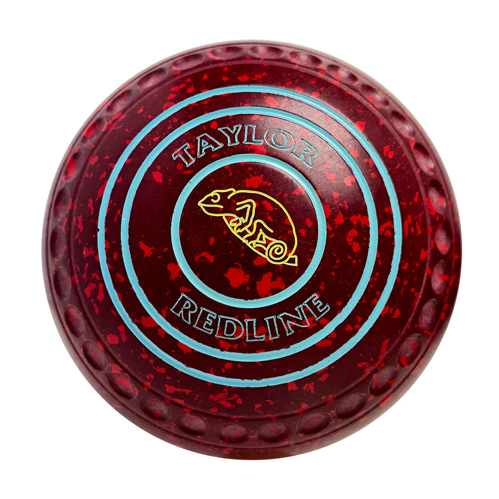 Taylor (Pre-Owned) Redline Lawn Bowls Size 4 Heavy Gripped Maroon/Red - HH184035