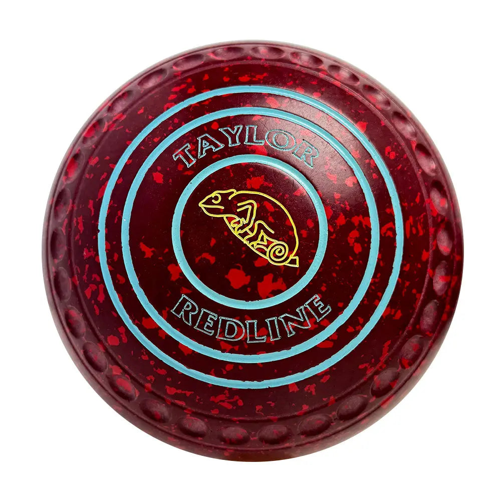 Taylor (Pre-Owned) Redline Lawn Bowls Size 4 Heavy Gripped Maroon/Red - HH184035 Taylor