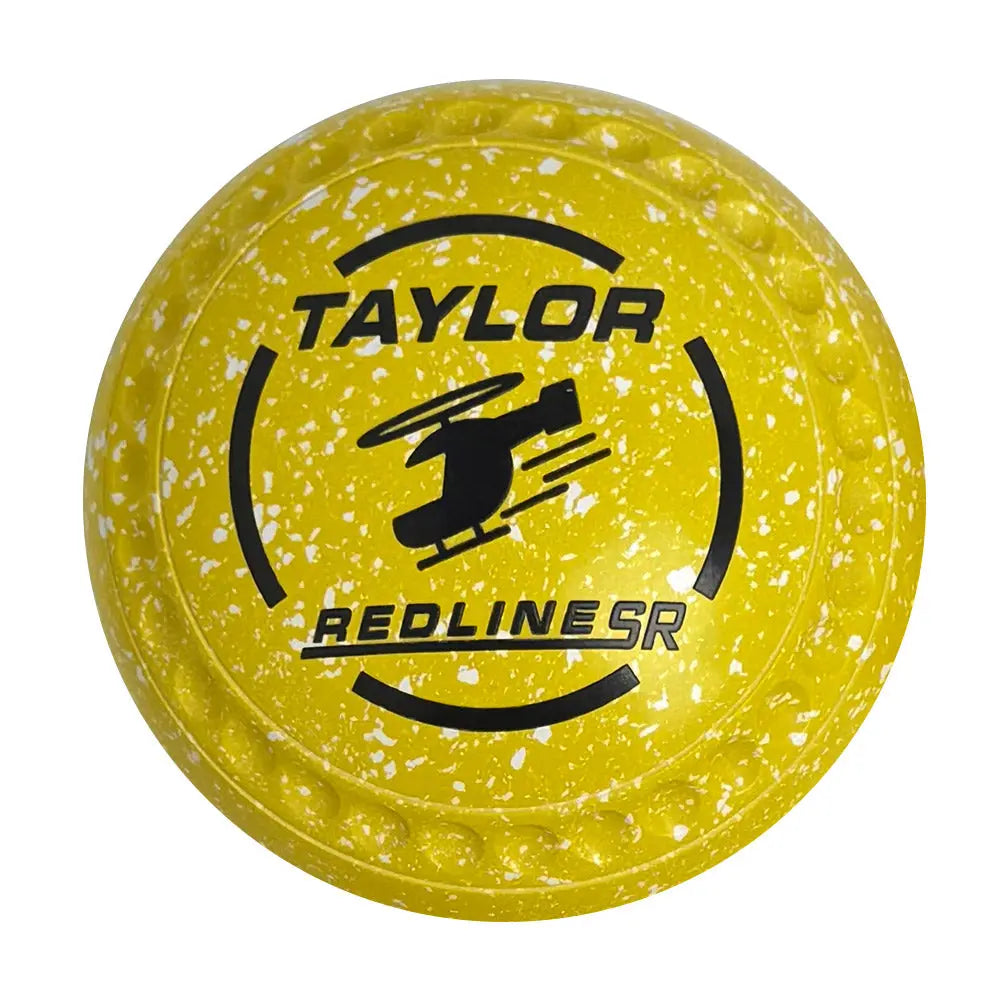 Taylor (Pre-Owned) Redline SR Lawn Bowls Size 4 Heavy Gripped - Yellow Speckle - HAD4110A Taylor