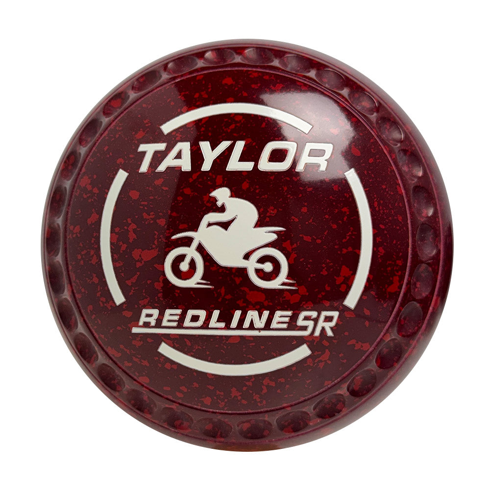 Taylor SR Lawn Bowls Size 4 Heavy Gripped Maroon/Red - HAD4116A