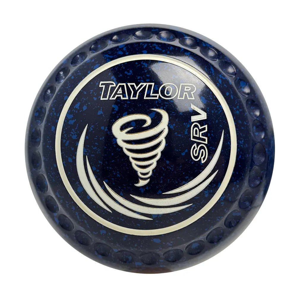 Taylor SRV Lawn Bowls Size 3 Heavy Gripped Dark Blue/Blue HAE4569A