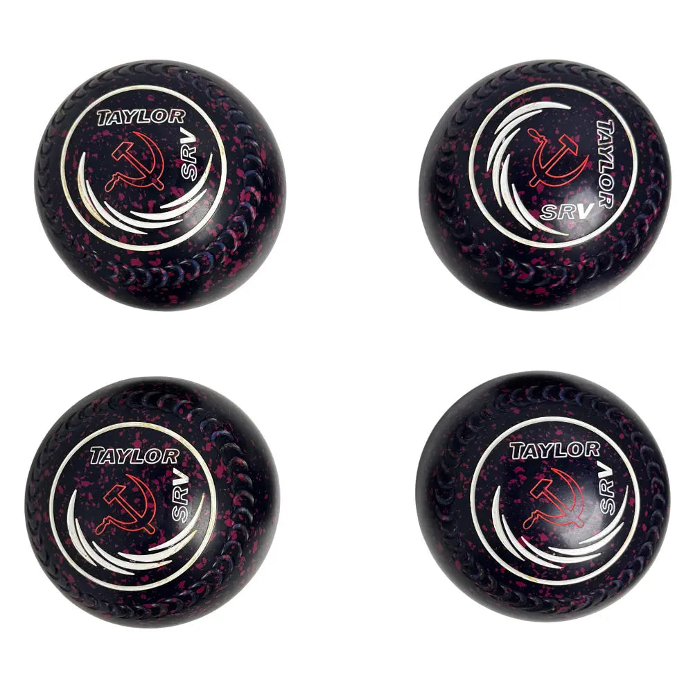 Taylor (Pre-Owned) SRV Lawn Bowls 4 Heavy Gripped Dark Blue/Magenta - HR424570A - Bowls City