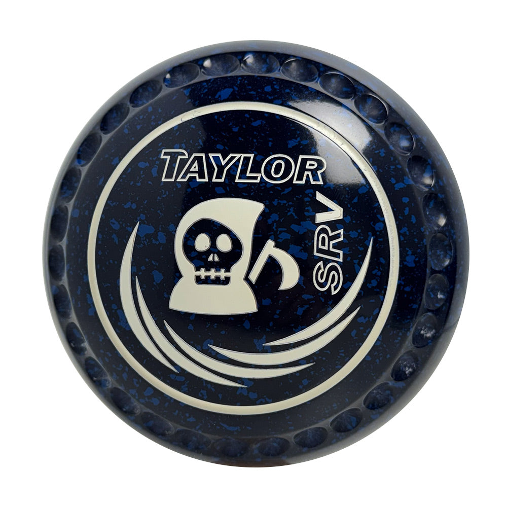 Taylor SRV Lawn Bowls Size 3 Heavy Gripped Dark Blue/Blue  HAD4753A