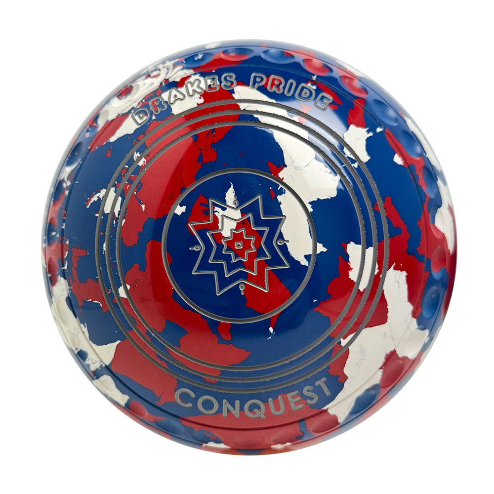 Drakes Pride Conquest Lawn Bowls Size 4 Heavy Gripped - Camo Regal - 7601-44846