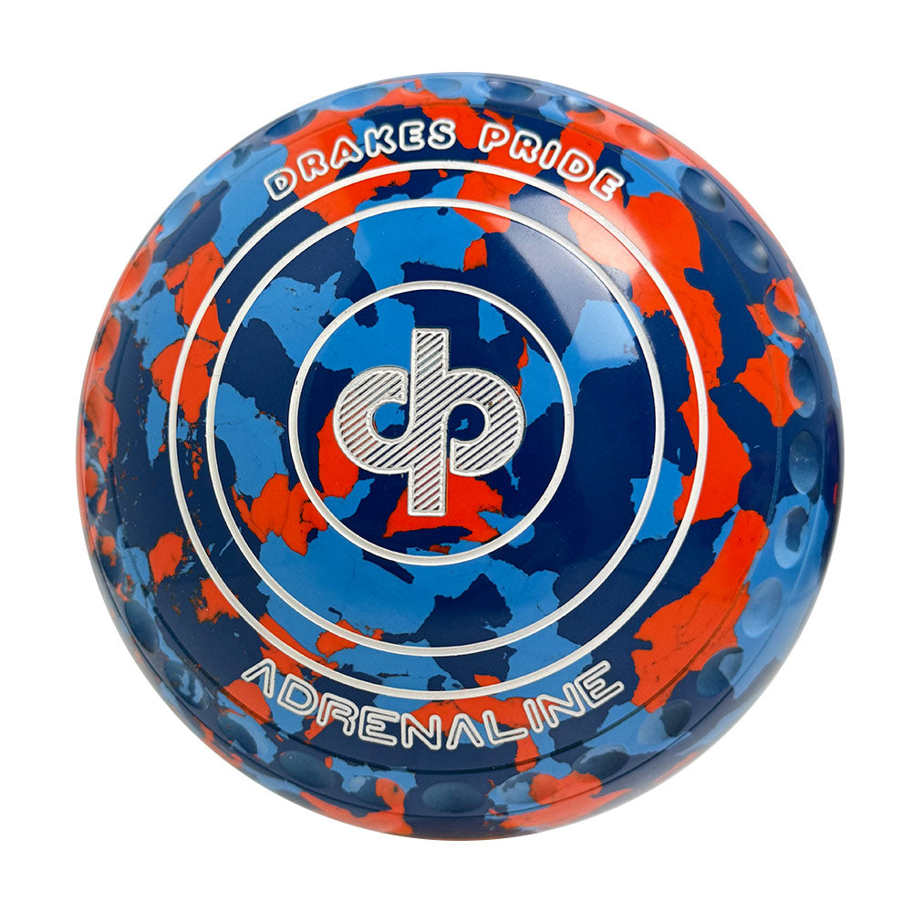 Drakes Pride Adrenaline Lawn Bowls Size 4 Heavy Gripped - Camo Nebula - 7601-44851