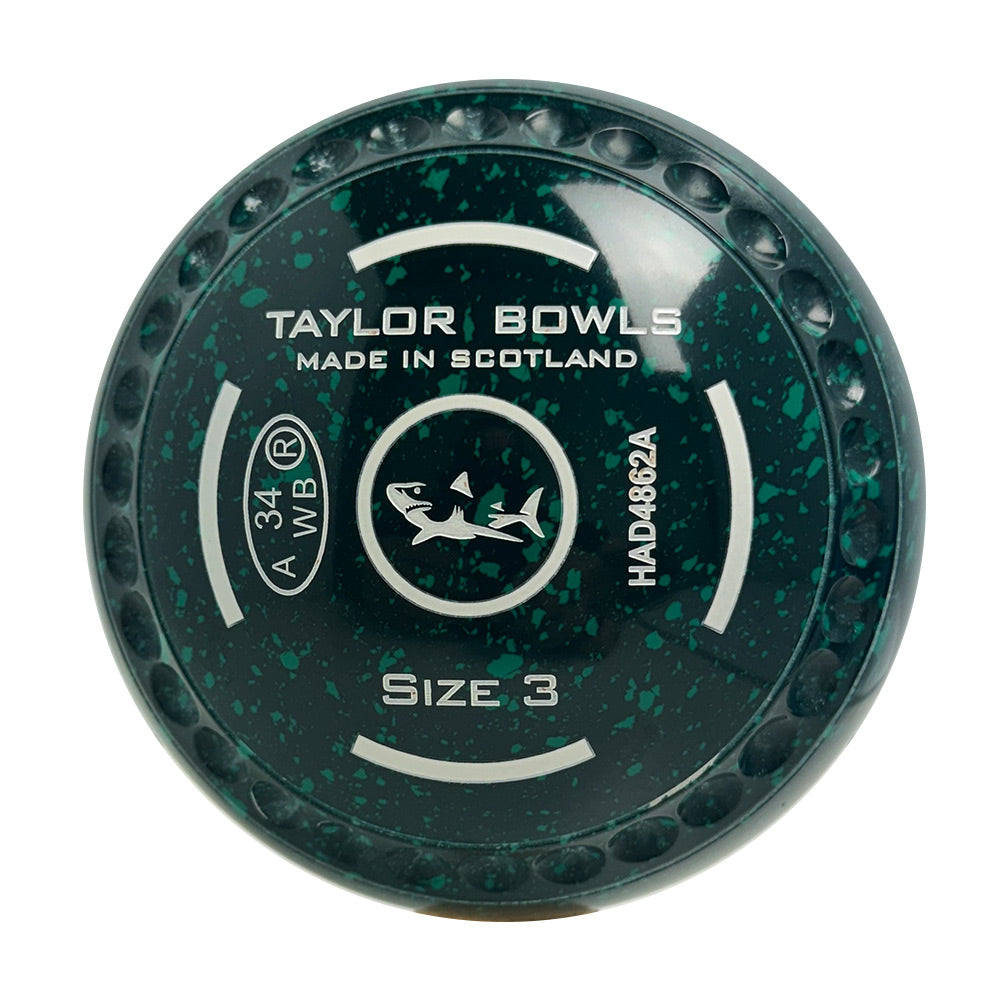 Taylor SR Lawn Bowls Size 3 Heavy Dark Green/Geen - HAD4862A