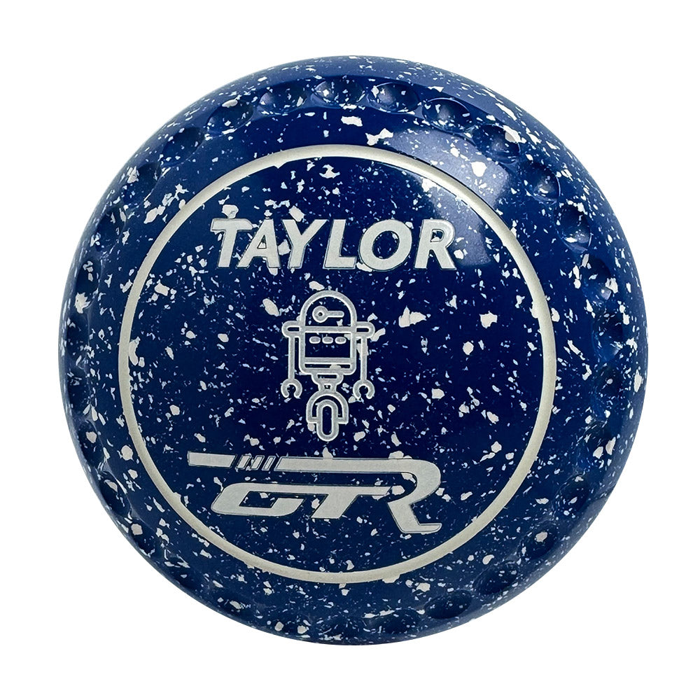 Taylor GTR Lawn Bowls Size 3 Heavy Gripped Blue/White HAC4919A
