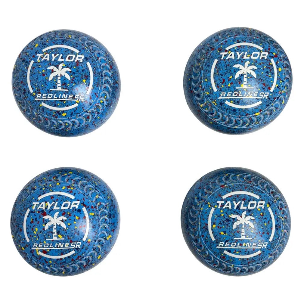 Taylor (Pre-Owned) Redline SR Lawn Bowls Size 2 Heavy Gripped - Blue Speckle HAB515614A Taylor