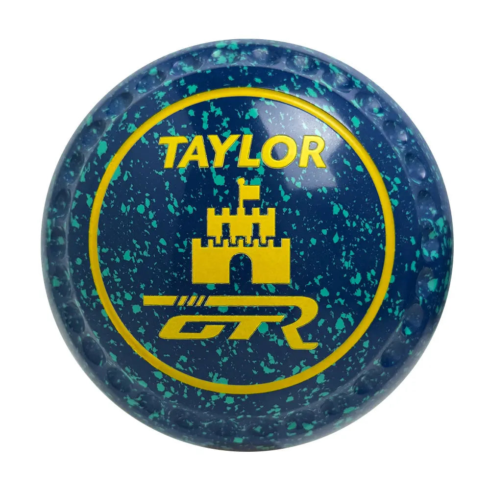 Taylor GTR Lawn Bowls Size 3 Heavy Gripped Blue/Mint - HAD5846A Taylor