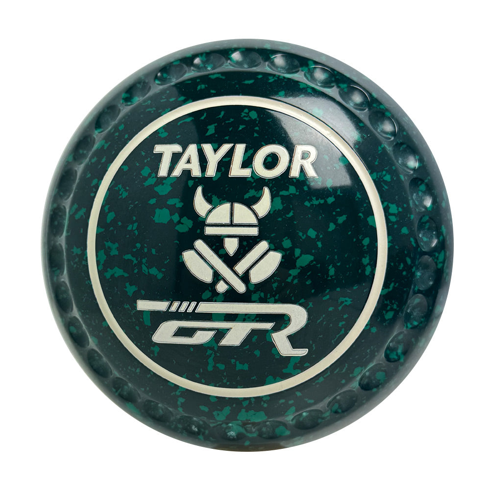 Taylor GTR Lawn Bowls Size 4 Heavy Gripped Dark Green/Green HAD5981A
