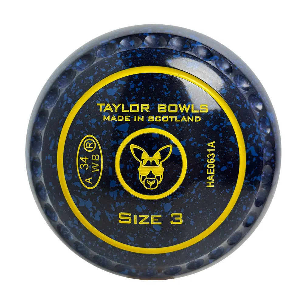 Taylor GTR Lawn Bowls Size 3 Heavy Gripped Dark Blue/Blue - HAE0631A - Bowls City