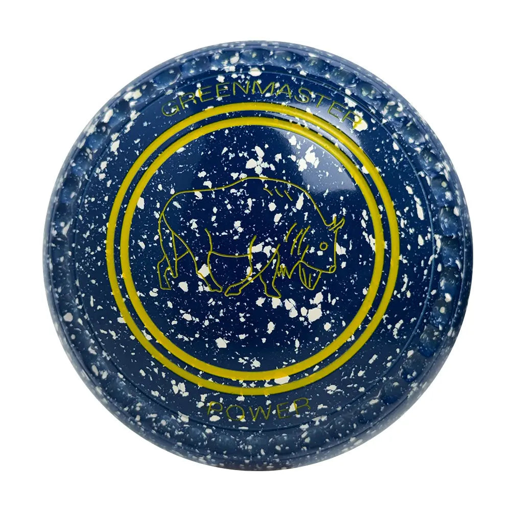 Greenmaster Power Lawn Bowls Size 3 Heavy Gripped Light Blue/White - AD9705A Taylor