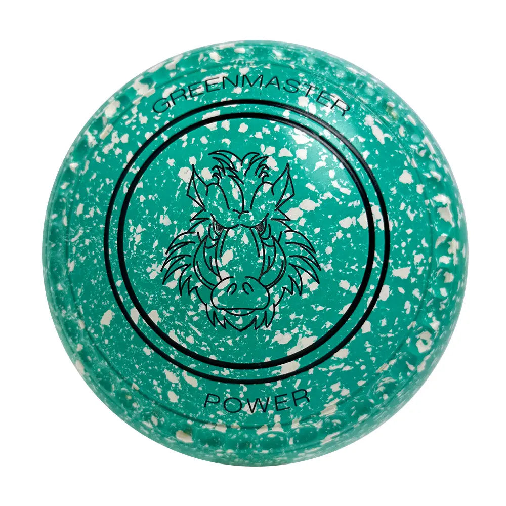 Greenmaster (Pre-Owned) Power Lawn Bowls Size 4 Heavy Gripped - Mint/White - U474717A Greenmaster