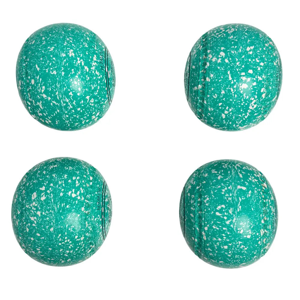 Greenmaster (Pre-Owned) Power Lawn Bowls Size 4 Heavy Gripped - Mint/White - U474717A Greenmaster