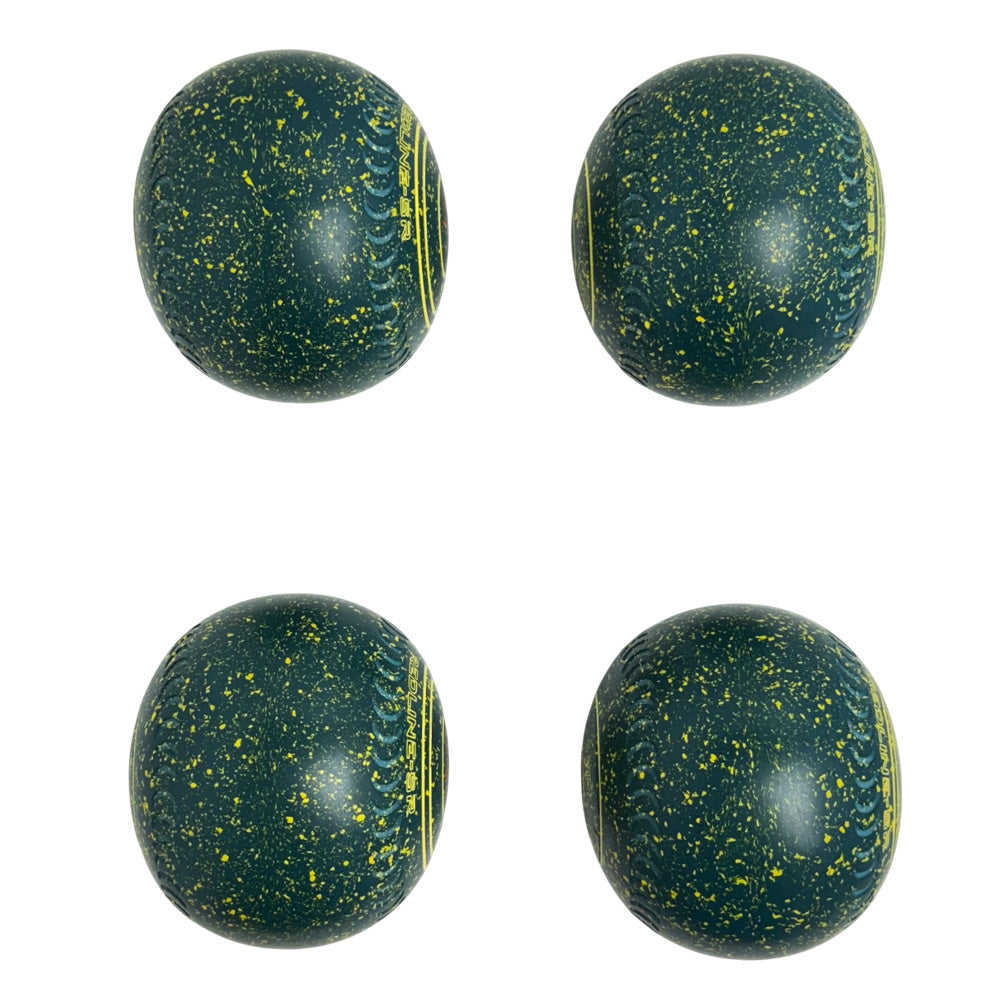 Taylor (Pre-Owned) Redline SR Lawn Bowls Size 3 Heavy Gripped - Green/Yellow Speckle HM317262
